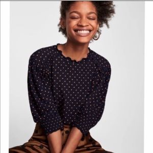 Zara polka dot top